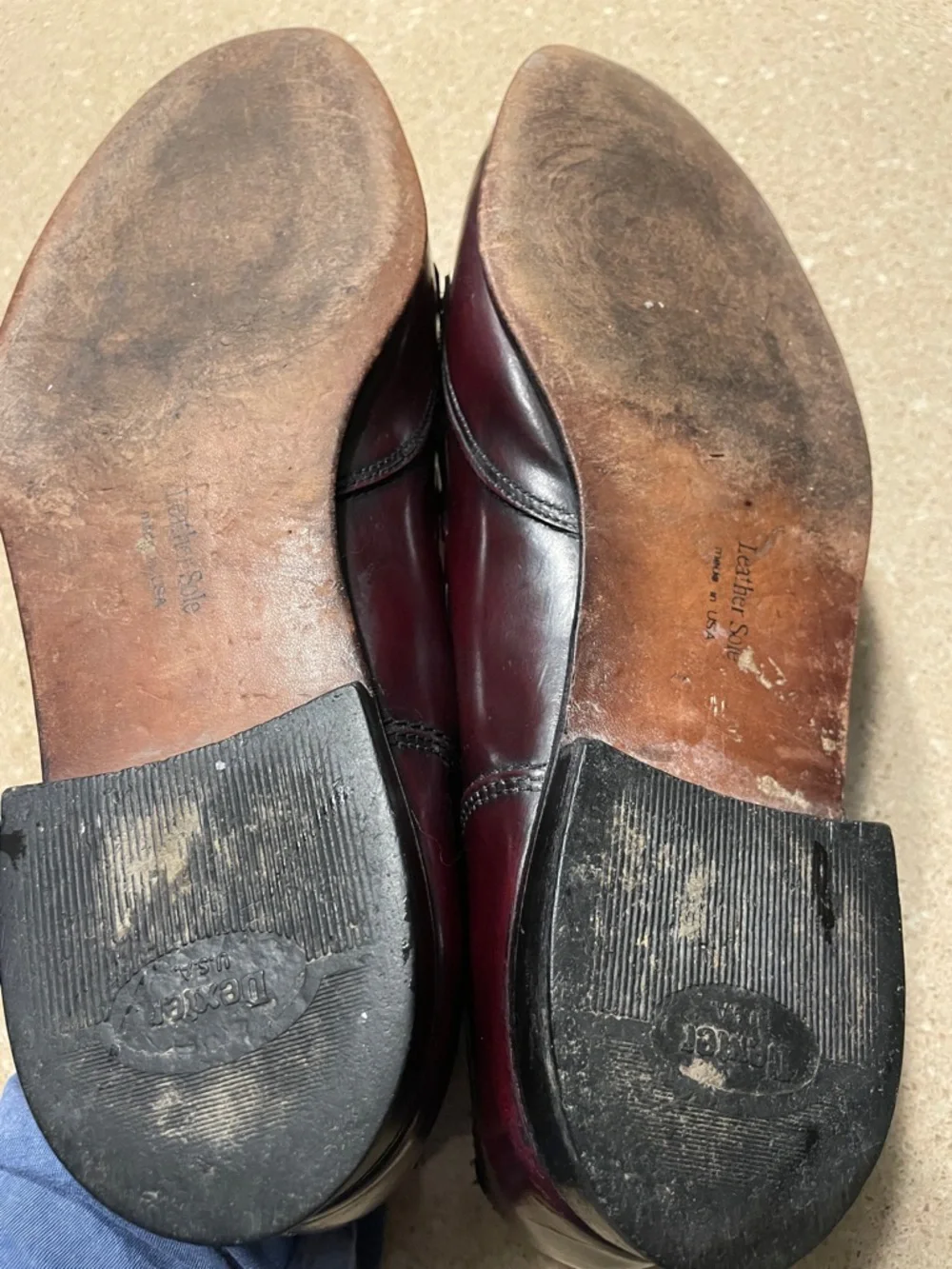 Dexter Burgundy Tassel Kiltie Loafers